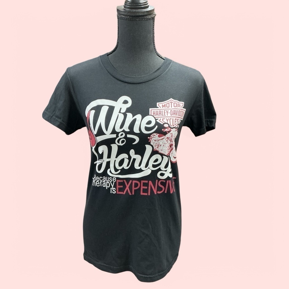 Harley and Wine women’s tshirt